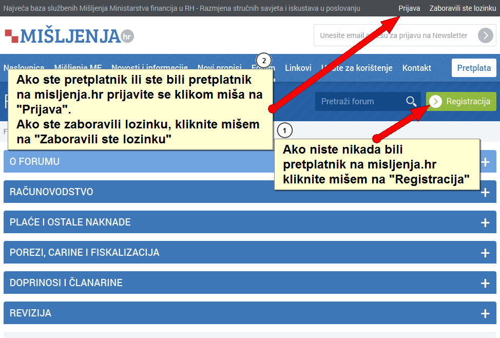 Savjet na forumu